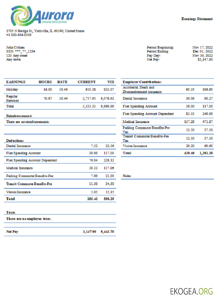Entreprise textile USA Aurora Specialty Textiles Group